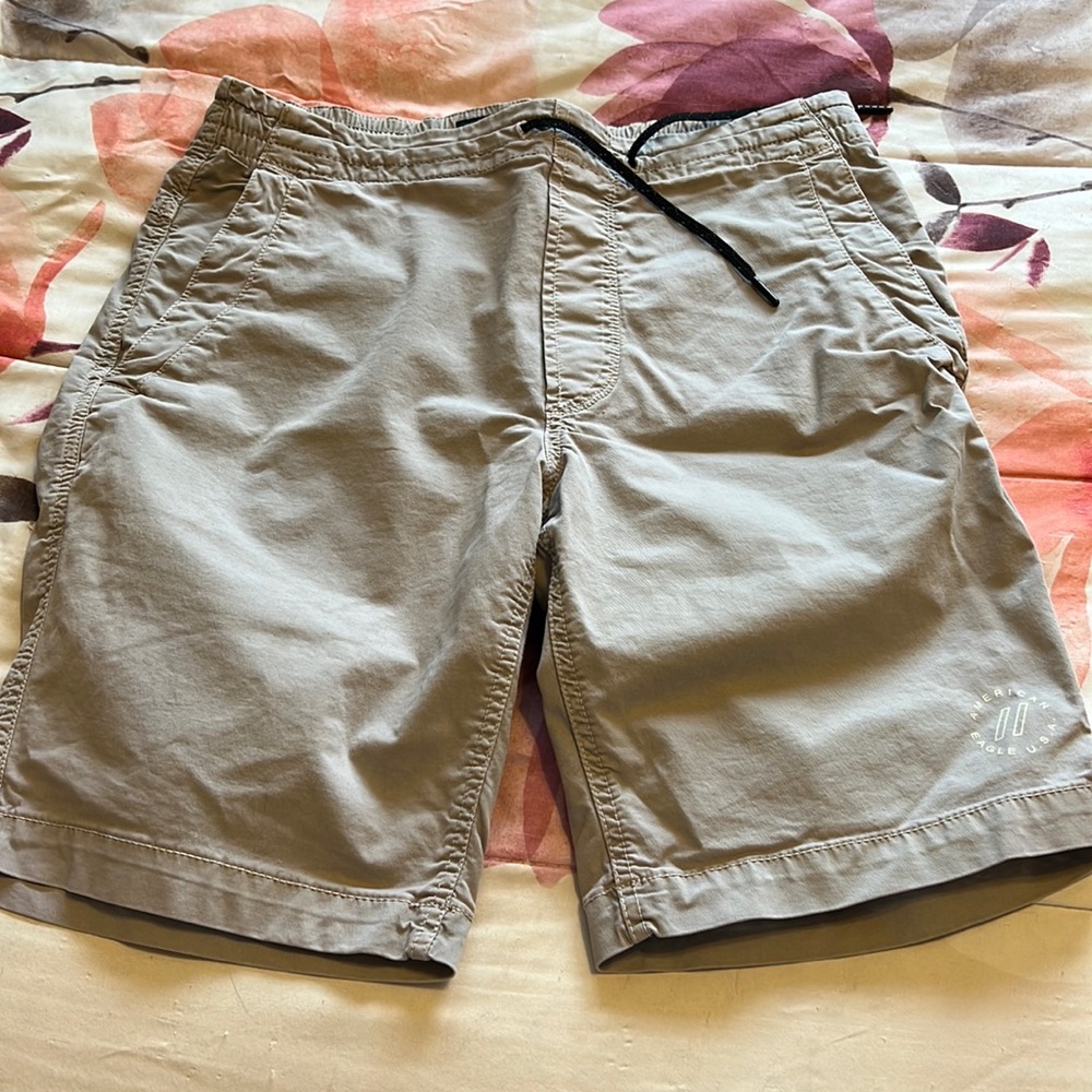 Mens American Eagle Grey Cargo Shorts Size Small